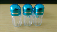 Empaquetado masculino redondo de la botella de píldoras del aumento de las botellas de píldora del plástico transparente